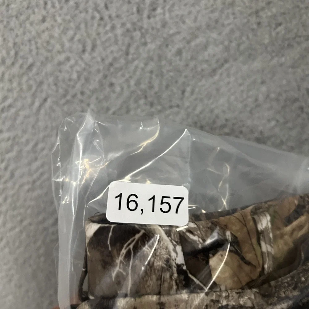 Realtree Pants Mens Large Brown Green Camo Cargo Hunting Polyester Work Wear